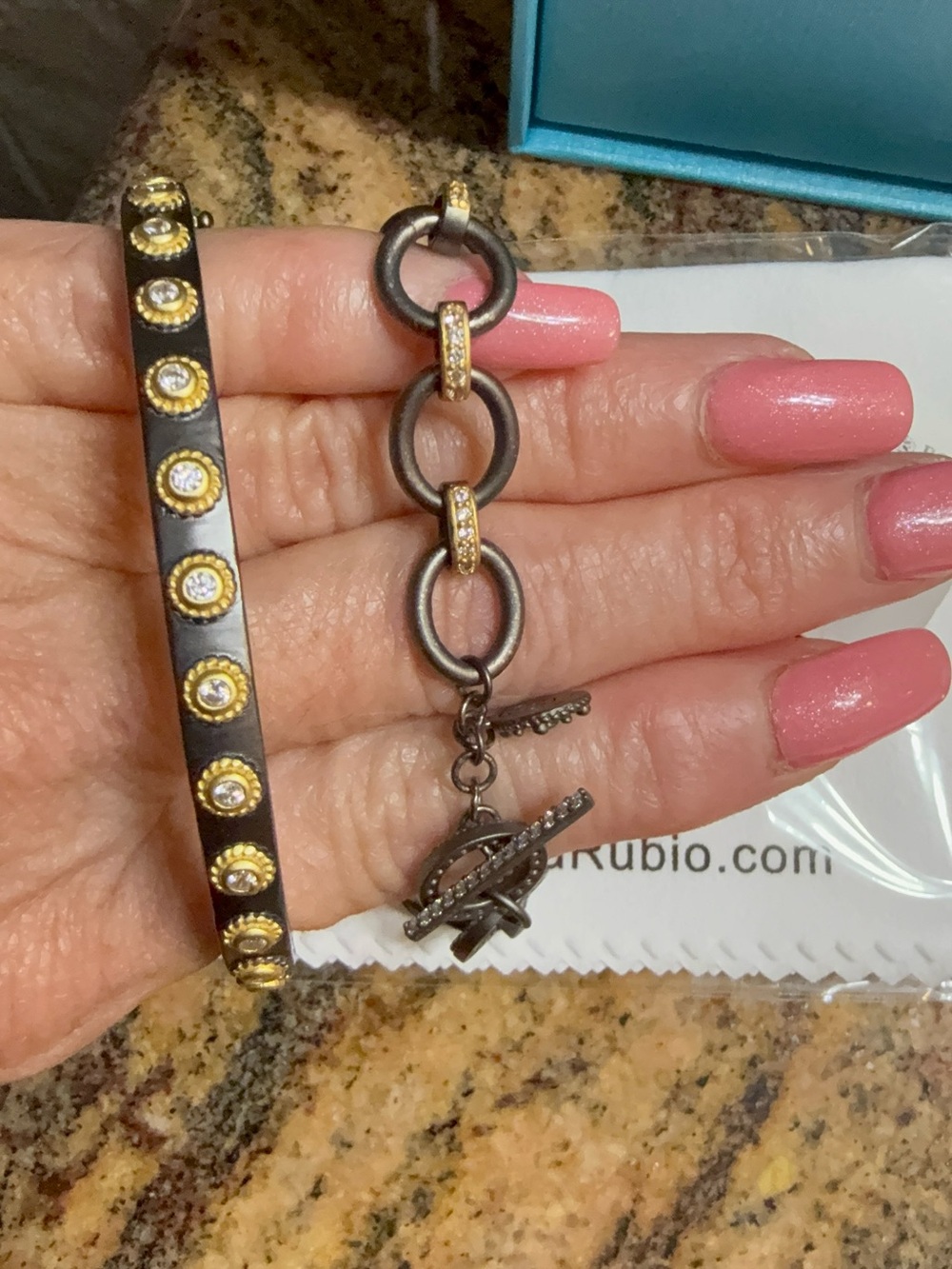 Renata Rubio Sterling Silver Set Of 2 Bracelets NWT NIB - Picture 3 of 8